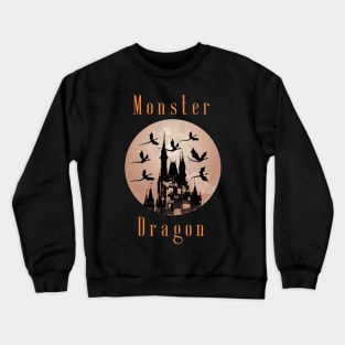 Halloween Castle Dragon Crewneck Sweatshirt